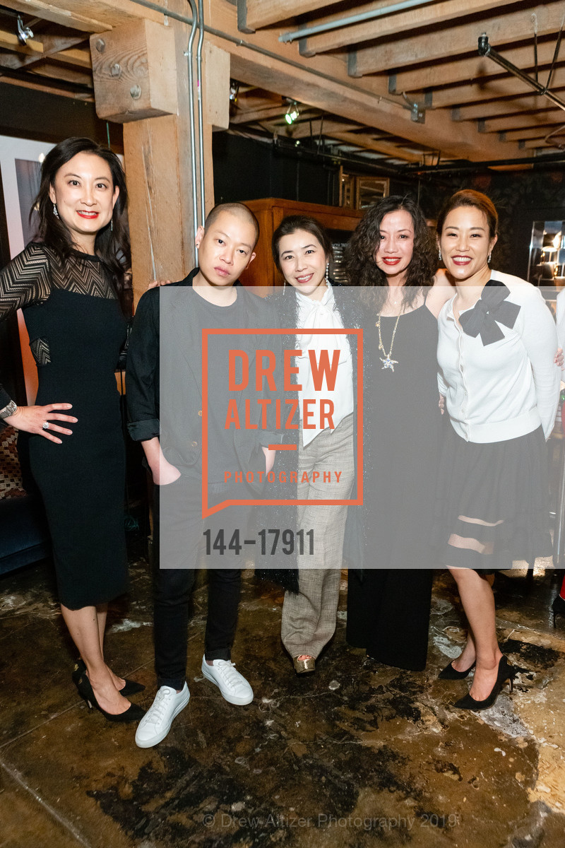 Isabel Rhee, Jason Wu, Samantha Chien, Nancy Ho, Lillian Qian, SF Ballet Dinner 2019, Ken Fulk's Magic Factory. 310 7th St, March 19th, 2019, Photo #144-17911 Isabel Rhee, Jason Wu, Samantha Chien, Nancy Ho, Lillian Qian, Photo #144-17911