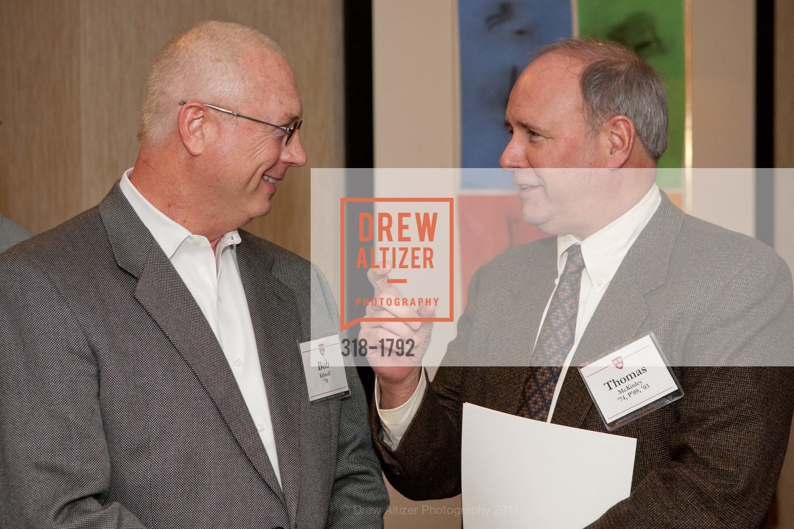 Bob Kristoff, Thomas McKinley, HARVARD UNIVERSITY ALUMNI ASSOCIATION and HARVARD COLLEGE FUND Present Harvard ReConnect - Day 2, US, January 21st, 2011, Photo #318-1792 Bob Kristoff, Thomas McKinley, Photo #318-1792