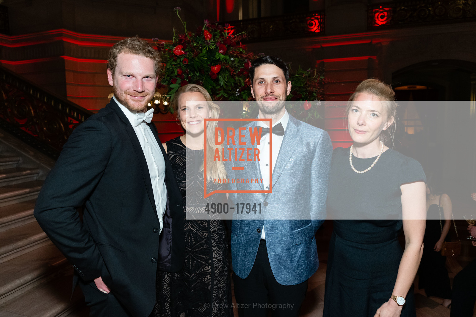 Blake Armstrong, Leslie Small, Louis Mikelay, Jessica Heal, Red Cross Gala 2019, City Hall. 1 Dr Carlton B Goodlett Pl, San Francisco, CA 94102, Photo #4900-17941 Blake Armstrong, Leslie Small, Louis Mikelay, Jessica Heal, Photo #4900-17941