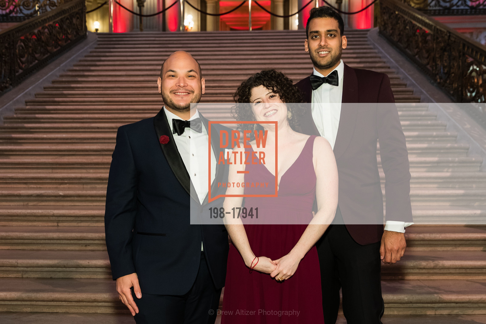 Chris Chant, Dana Hall, Neel Mehta, Red Cross Gala 2019, City Hall. 1 Dr Carlton B Goodlett Pl, San Francisco, CA 94102, Photo #198-17941 Chris Chant, Dana Hall, Neel Mehta, Photo #198-17941