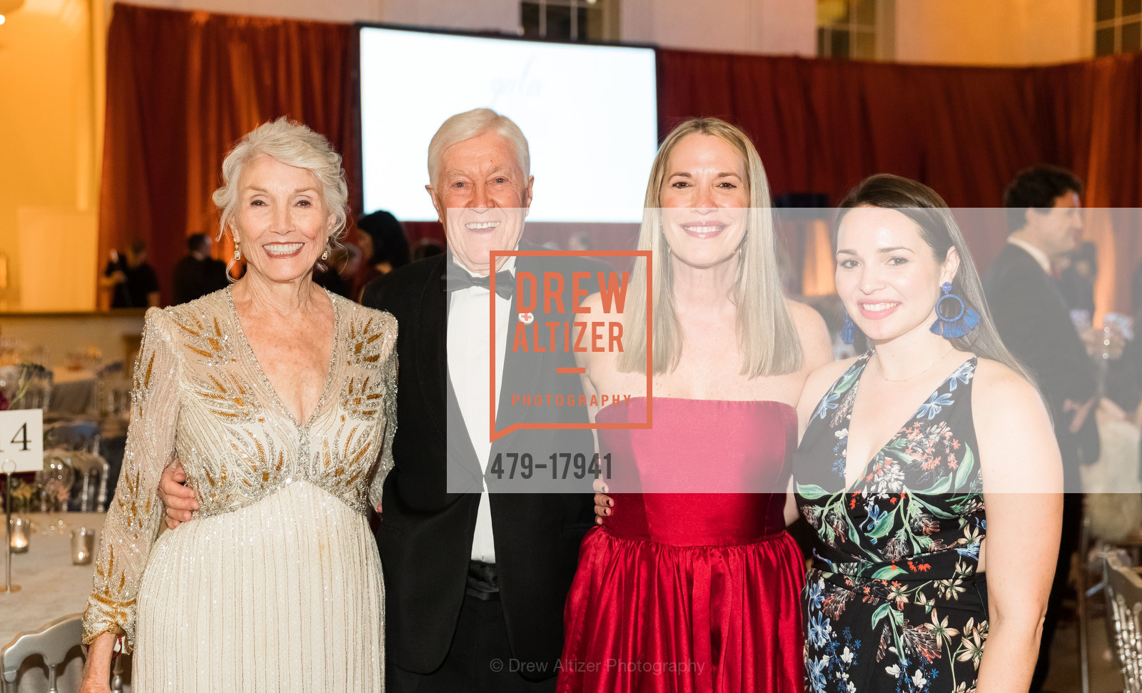 Judith Allred, Bill Allred, Elizabeth Penniman, Caroline Schmidt, Red Cross Gala 2019, City Hall. 1 Dr Carlton B Goodlett Pl, San Francisco, CA 94102, Photo #479-17941 Judith Allred, Bill Allred, Elizabeth Penniman, Caroline Schmidt, Photo #479-17941