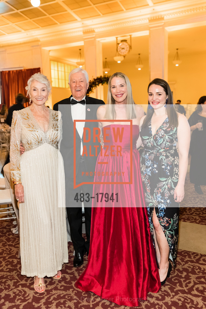 Judith Allred, Bill Allred, Elizabeth Penniman, Caroline Schmidt, Red Cross Gala 2019, City Hall. 1 Dr Carlton B Goodlett Pl, San Francisco, CA 94102, Photo #483-17941 Judith Allred, Bill Allred, Elizabeth Penniman, Caroline Schmidt, Photo #483-17941