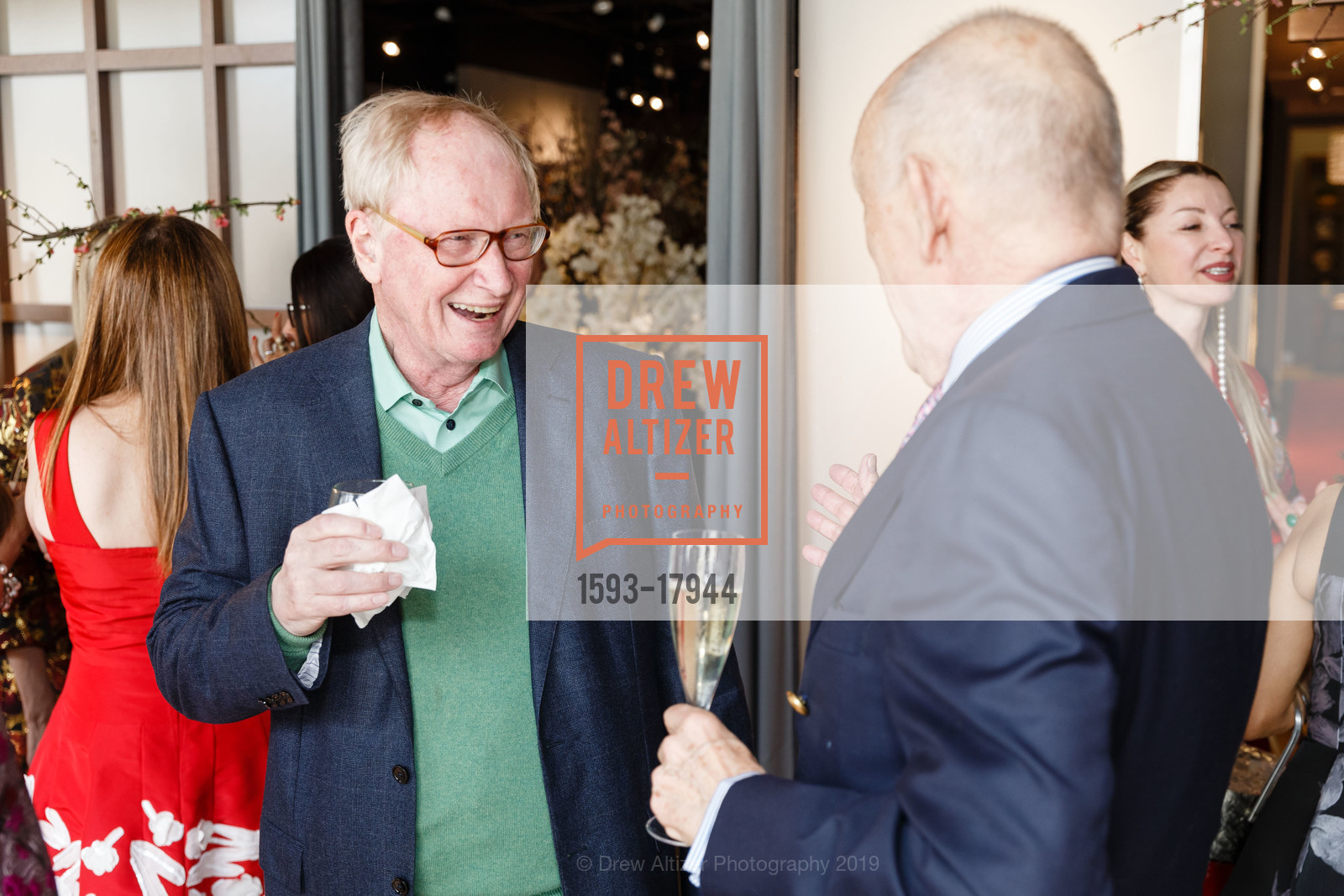 Edward Winger, Jan Hedquist, Aubrey Brewster’s Kaiseki Bloom Birthday Luncheon 2019, Neiman Marcus, The Penthouse on Five Neiman Marcus. 150 Stockton St, March 24th, 2019, Photo #1593-17944 Edward Winger, Jan Hedquist, Photo #1593-17944