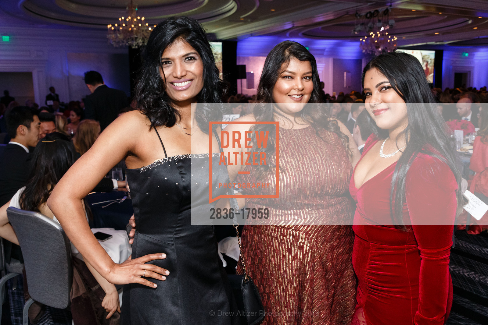 Shruthi Reddy, Aashna Panchal, Riddhi Chauhan, Make-A-Wish Greater Bay Area Annual Gala, The Ritz-Carlton. 600 Stockton Street, March 22nd, 2019, Photo #2836-17959 Shruthi Reddy, Aashna Panchal, Riddhi Chauhan, Photo #2836-17959