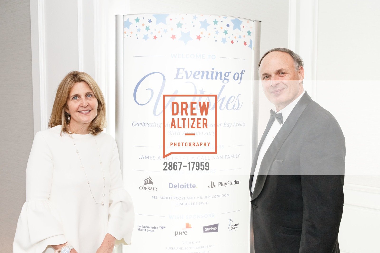 Letty Callinan, Jim Callinan, Make-A-Wish Greater Bay Area Annual Gala, The Ritz-Carlton. 600 Stockton Street, March 22nd, 2019, Photo #2867-17959 Letty Callinan, Jim Callinan, Photo #2867-17959