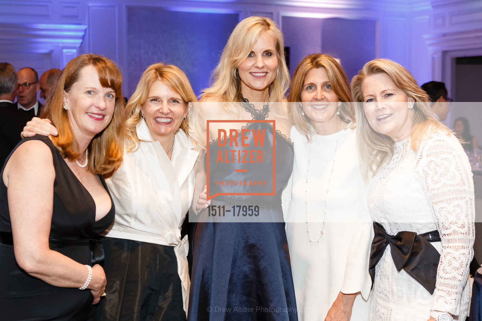 Diane Bradley, Letty Callinan, Christine Holterman, Claire Wolfenden, Harriet Love, Make-A-Wish Greater Bay Area Annual Gala, The Ritz-Carlton. 600 Stockton Street, March 22nd, 2019, Photo #1511-17959 Diane Bradley, Letty Callinan, Christine Holterman, Claire Wolfenden, Harriet Love, Photo #1511-17959