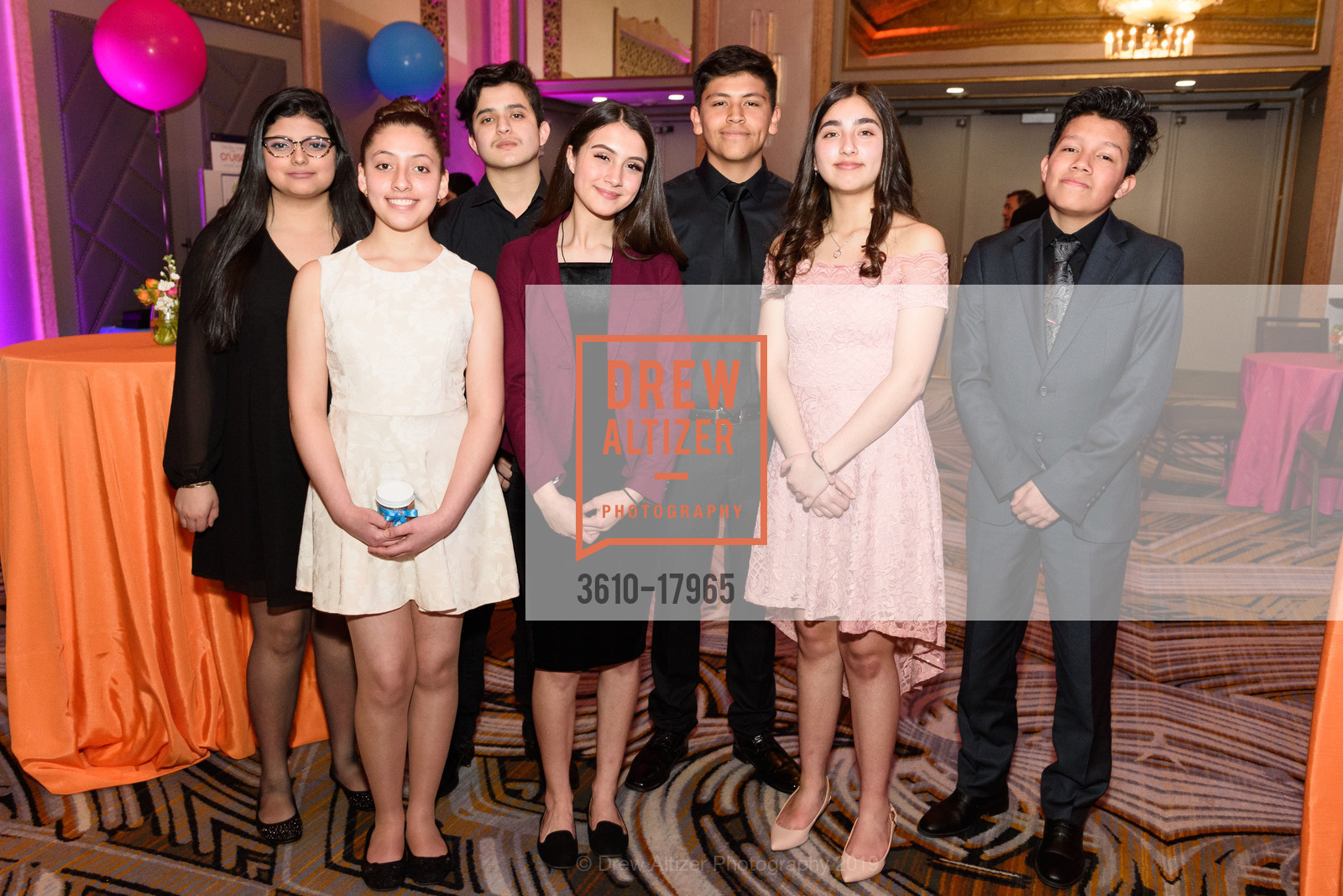 Nelly Mejia, Alondra Avelar, Christopher Perez, Yarency Avelar, Erik Rodriguez, BUILD 20th Anniversary Gala, Westin St. Francis. 335 Powell Street, March 23rd, 2019, Photo #3610-17965 Nelly Mejia, Alondra Avelar, Christopher Perez, Yarency Avelar, Erik Rodriguez, Photo #3610-17965