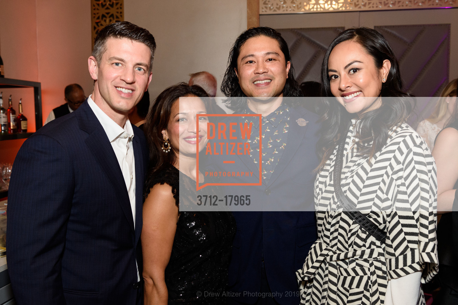 Justin Topolski, Smita Topolski, Kevin Gueco, Nini Gueco, BUILD 20th Anniversary Gala, Westin St. Francis. 335 Powell Street, March 23rd, 2019, Photo #3712-17965 Justin Topolski, Smita Topolski, Kevin Gueco, Nini Gueco, Photo #3712-17965