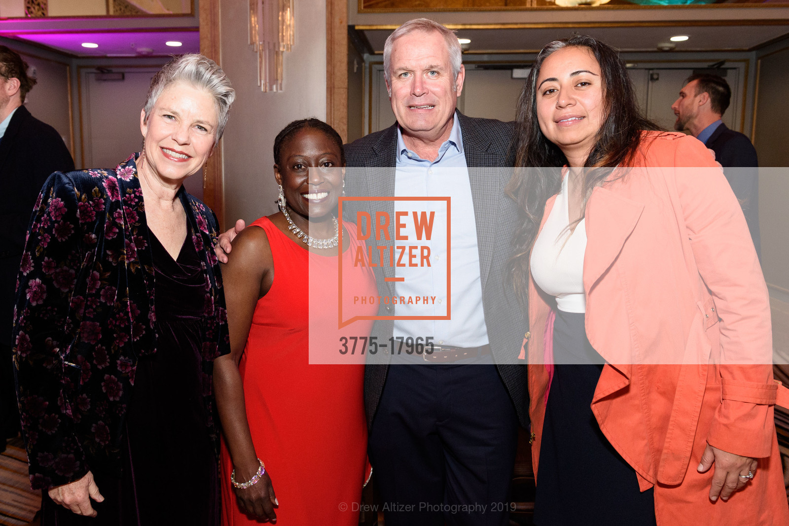 Kathy Lenz, Ayele Shakur, Bob Lenz, Dinah Becton-Consuegra, BUILD 20th Anniversary Gala, Westin St. Francis. 335 Powell Street, March 23rd, 2019, Photo #3775-17965 Kathy Lenz, Ayele Shakur, Bob Lenz, Dinah Becton-Consuegra, Photo #3775-17965