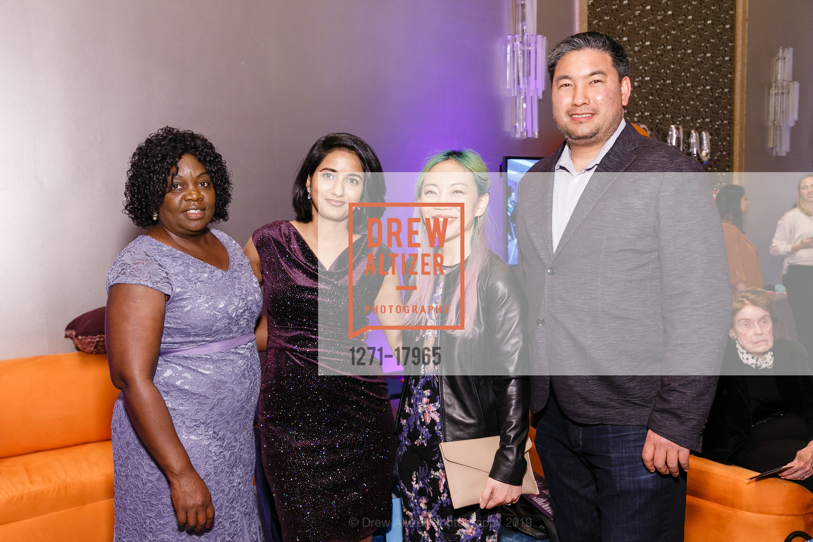 Isabela Nyakundi, Anuradha Singh, Amy Ly, Alfred Tsai, BUILD 20th Anniversary Gala, Westin St. Francis. 335 Powell Street, March 23rd, 2019, Photo #1271-17965 Isabela Nyakundi, Anuradha Singh, Amy Ly, Alfred Tsai, Photo #1271-17965
