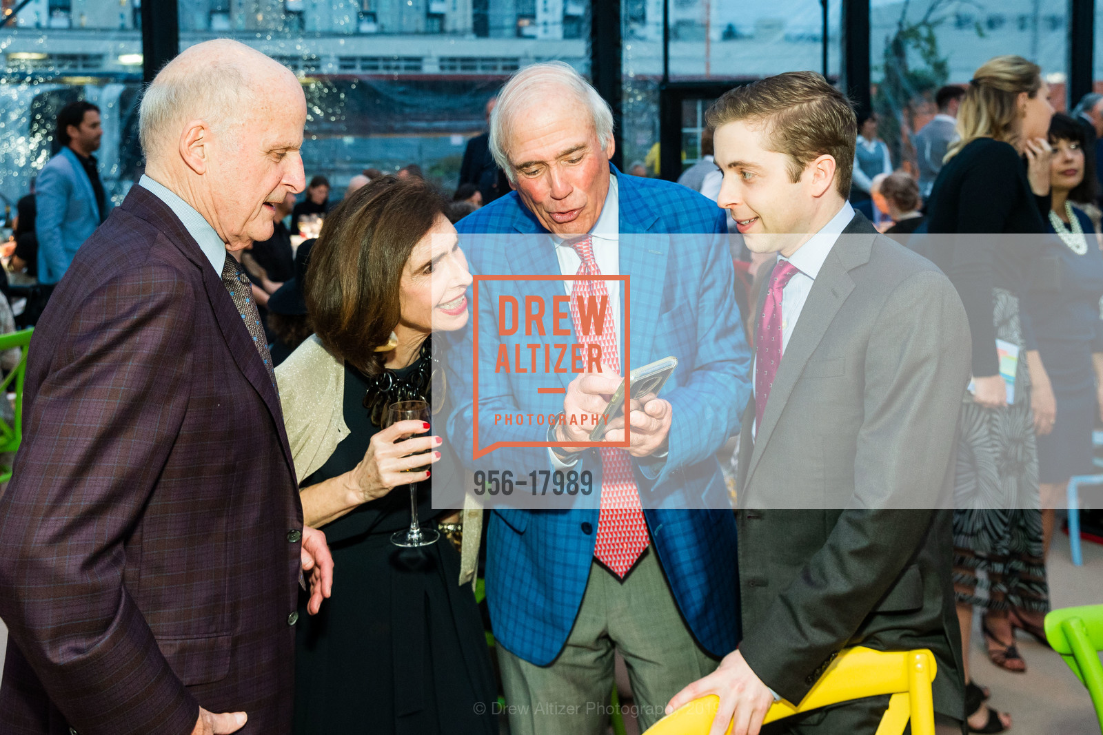 Peter Michael, Eileen Michael, Jon Gruber, Alex Berggruen, CCA People's Party Honoring Wayne Thiebaud, California College of the Arts. 1111 8th Street, San Francisco, March 25th, 2019, Photo #956-17989 Peter Michael, Eileen Michael, Jon Gruber, Alex Berggruen, Photo #956-17989