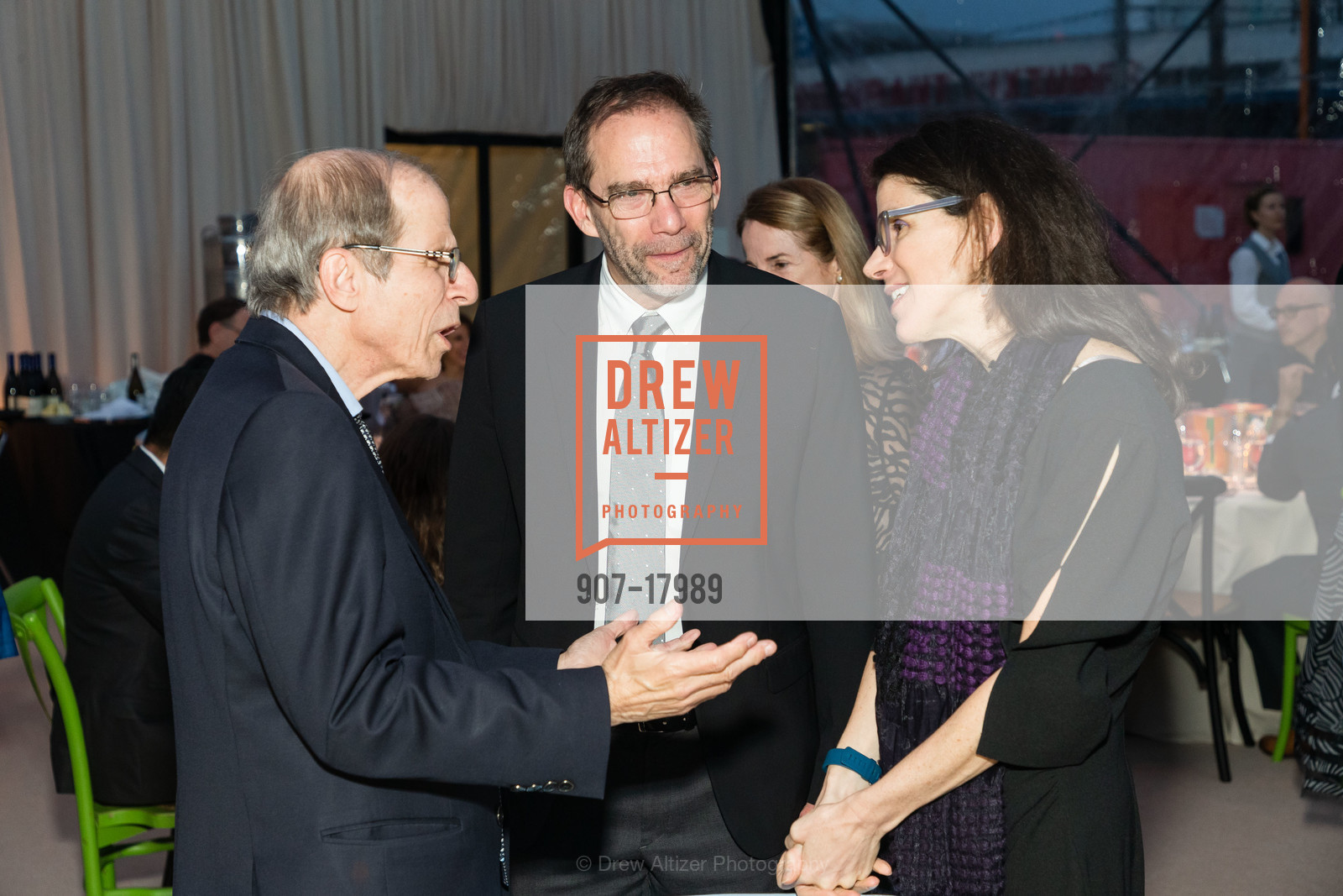 Mary Krasny, Larry Ringer, Alexandra Pelosi, CCA People's Party Honoring Wayne Thiebaud, California College of the Arts. 1111 8th Street, San Francisco, Photo #907-17989 Mary Krasny, Larry Ringer, Alexandra Pelosi, Photo #907-17989