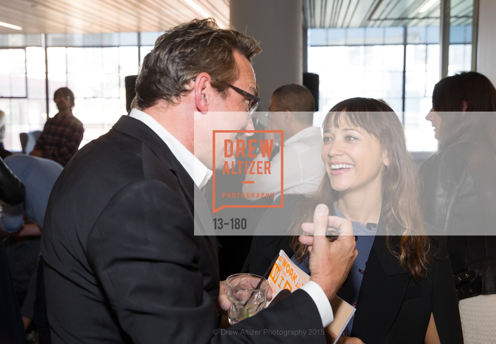 Art Streiber, Rashida Jones, Wired Magazine July Cover Release Celebration at New Wired Office, Wired Magazine Offices. 520 3rd Street, June 24th, 2015,Drew Altizer, Drew Altizer Photography, full-service agency, private events, San Francisco photographer, photographer california
