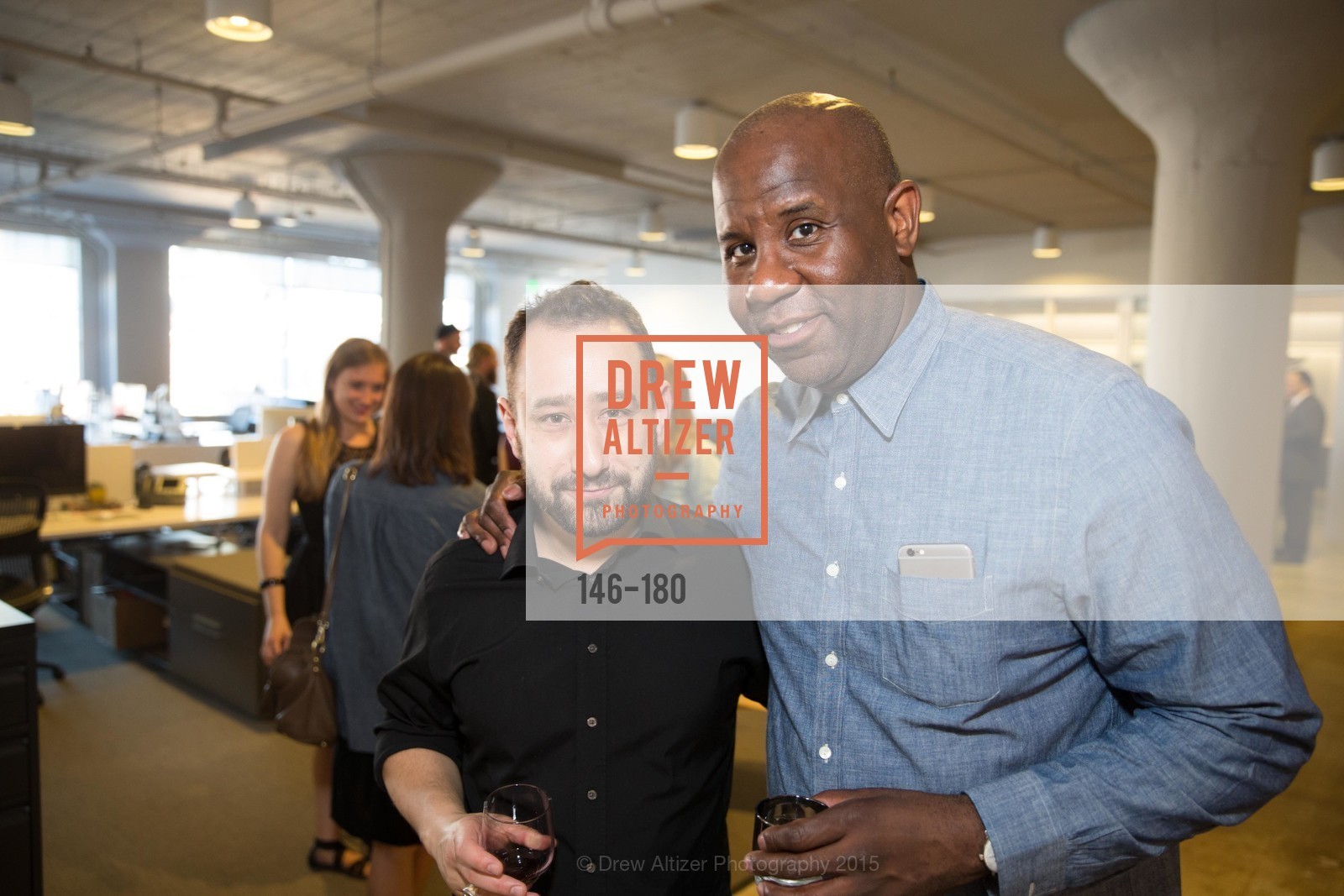 Joe Brown, Wyatt Mitchell, Wired Magazine July Cover Release Celebration at New Wired Office, Wired Magazine Offices. 520 3rd Street, June 24th, 2015,Drew Altizer, Drew Altizer Photography, full-service agency, private events, San Francisco photographer, photographer california