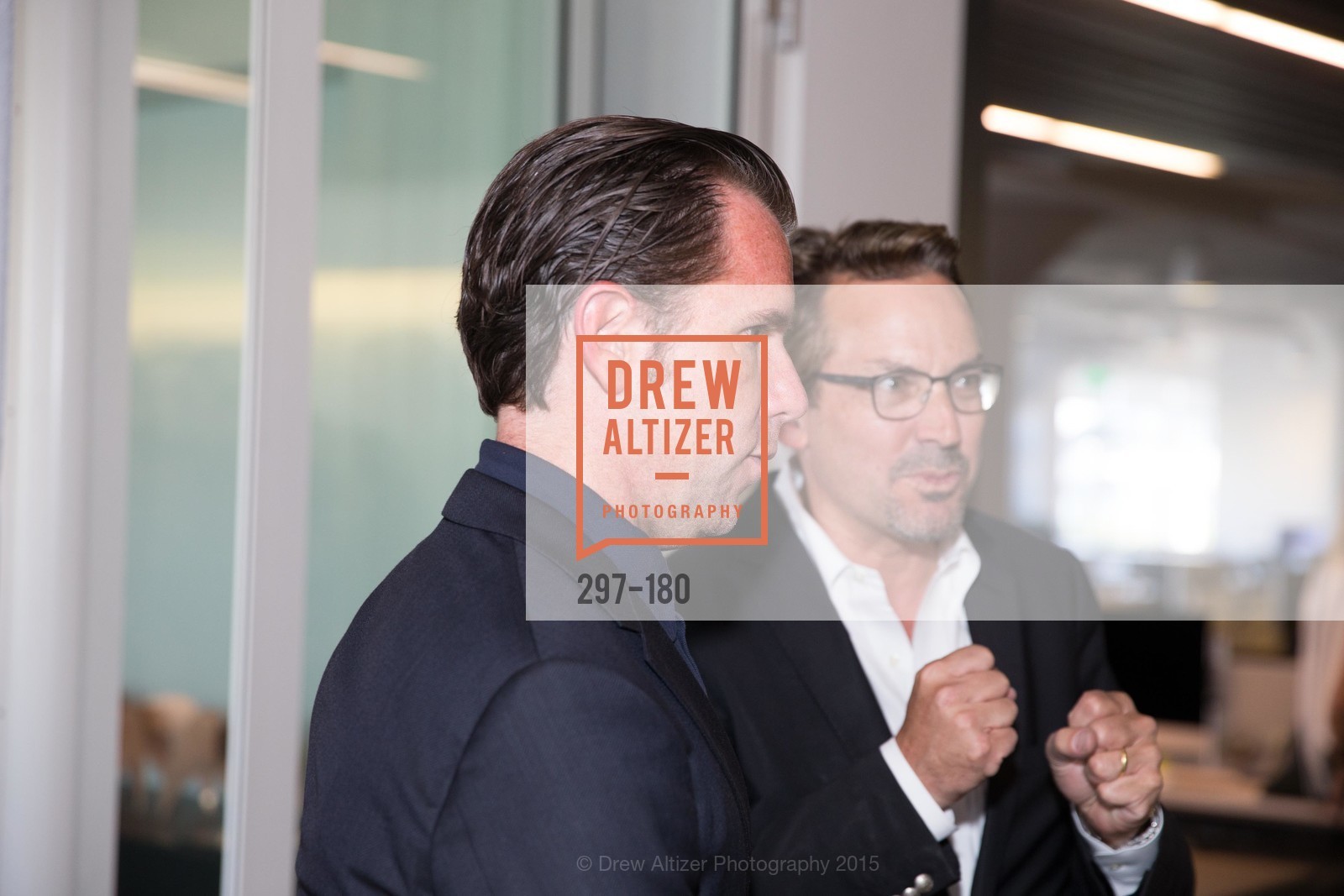 Scott Dadich, Art Streiber, Gucci & Vogue Dinner, Wired Magazine Offices. 520 3rd Street, June 24th, 2015, Photo #297-180 Scott Dadich, Art Streiber, Photo #297-180