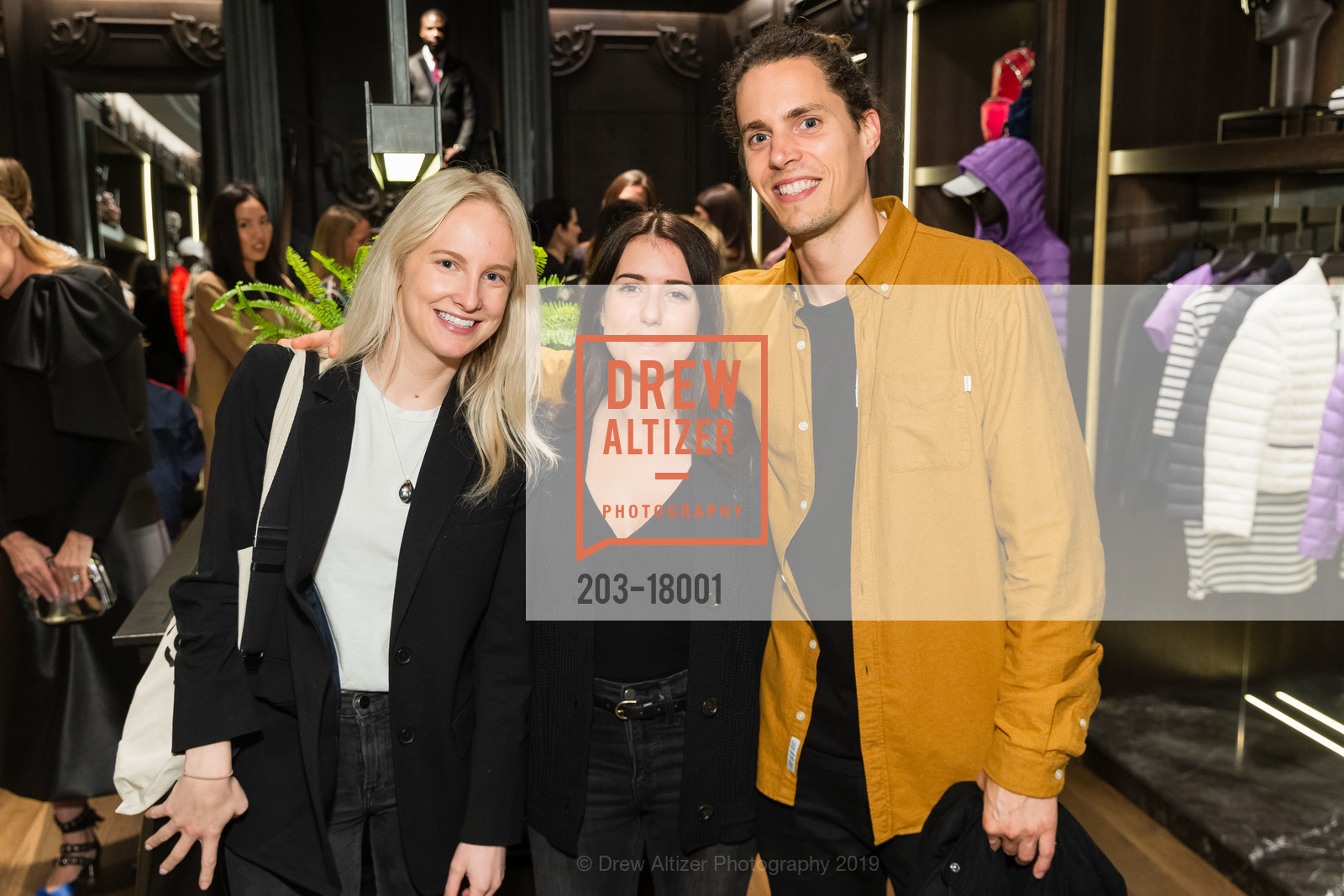 Pauline Morgan Winslow, Evan, Moncler Fragment Launch, Moncler. 212 Stockton Street, March 28th, 2019, Photo #203-18001 Pauline Morgan Winslow, Evan, Photo #203-18001