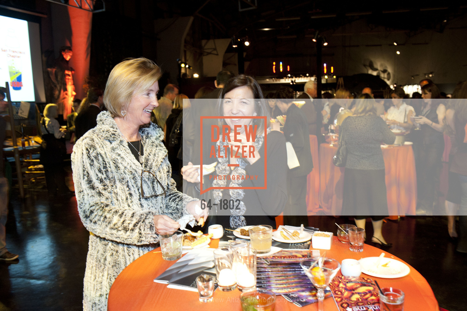 Mary Haverstock, Marsha DesLauriers, Exploratorium Winter Fundraiser: SCIENCE OF COCKTAILS, US, January 28th, 2011, Photo #64-1802 Mary Haverstock, Marsha DesLauriers, Photo #64-1802