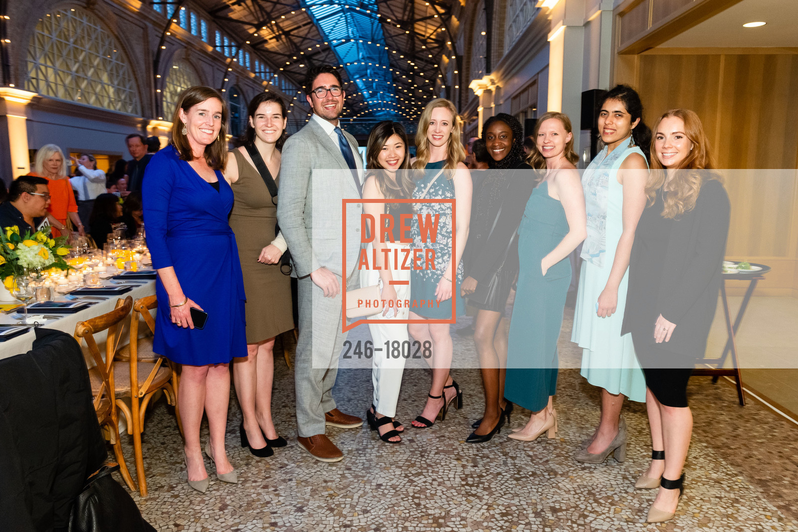 Lindsay Thornton, Katie Randall, Nick Giometti, Tanya, Natalie Sheehan, Mikaela, Ria Kumar, Emily Kushner, Compass Family Services Spring Gala 2019, Ferry Building. 1 The Embarcadero, Photo #246-18028 Lindsay Thornton, Katie Randall, Nick Giometti, Tanya, Natalie Sheehan, Mikaela, Ria Kumar, Emily Kushner, Photo #246-18028