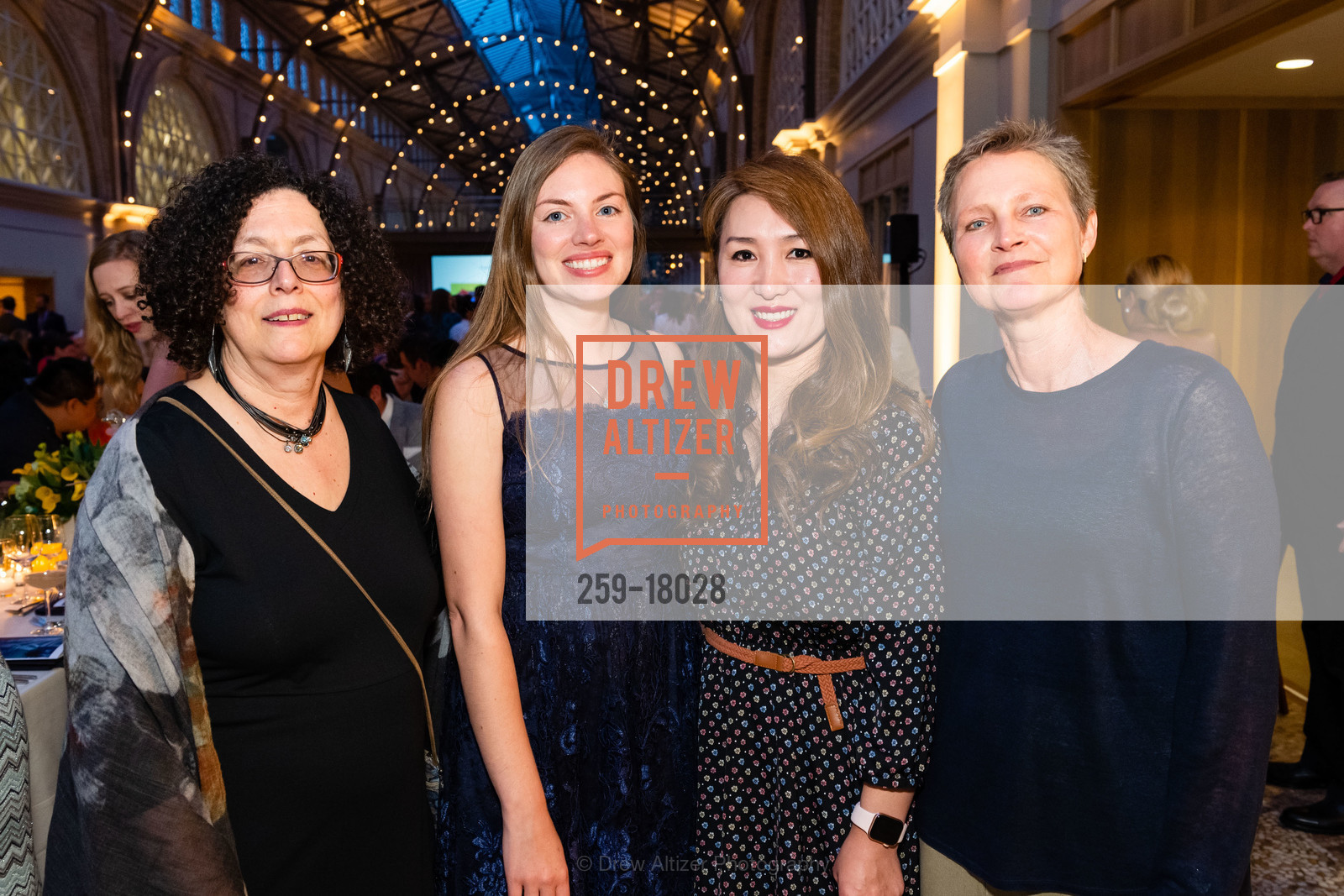 Susan Rider, Theresa Sal, Golor Kirby, Karen Burch, Compass Family Services Spring Gala 2019, Ferry Building. 1 The Embarcadero, Photo #259-18028 Susan Rider, Theresa Sal, Golor Kirby, Karen Burch, Photo #259-18028