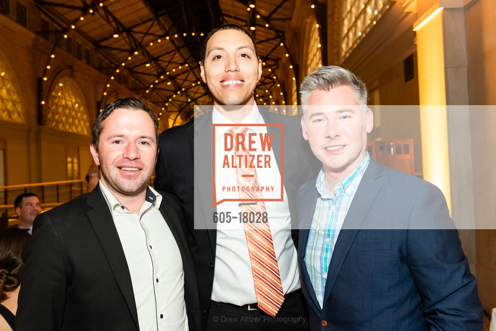 Thomas Forbes, Adam Tate, Dustin Durrow, Compass Family Services Spring Gala 2019, Ferry Building. 1 The Embarcadero, Photo #605-18028 Thomas Forbes, Adam Tate, Dustin Durrow, Photo #605-18028