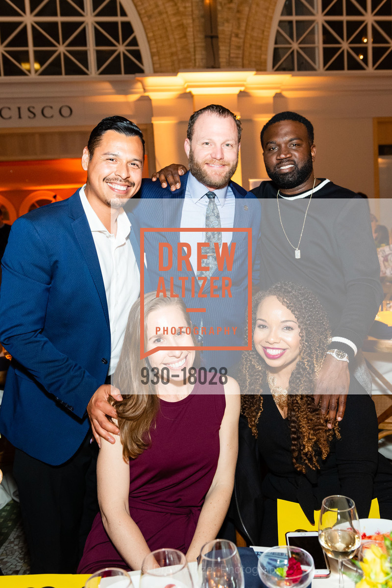 Roy Castillo, Monica Burns, Corrina Steinberg, David Denson, Compass Family Services Spring Gala 2019, Ferry Building. 1 The Embarcadero, Photo #930-18028 Roy Castillo, Monica Burns, Corrina Steinberg, David Denson, Photo #930-18028