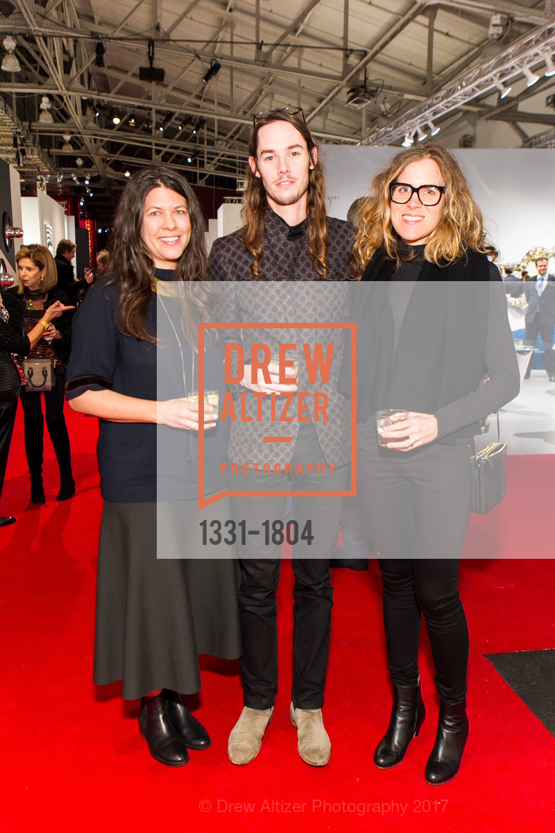Leta Grzan, Tyler Britt, Melanie Shiff, FOG Preview Gala 2017, Fort Mason Center for Arts and Culture. 2 Marina Blvd, January 11th, 2017, Photo #1331-1804 Leta Grzan, Tyler Britt, Melanie Shiff, Photo #1331-1804
