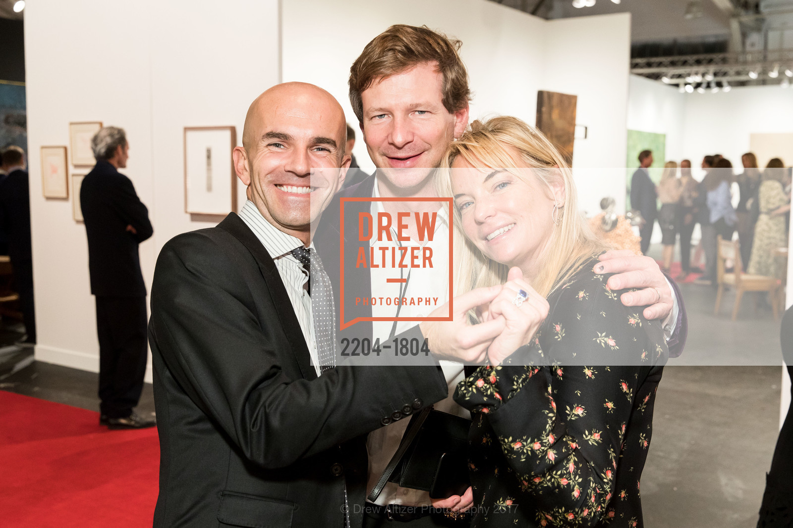 Laurent Lorriette, Lorenz Baumer, Anne-Sophie Deneve, FOG Preview Gala 2017, Fort Mason Center for Arts and Culture. 2 Marina Blvd, January 11th, 2017, Photo #2204-1804 Laurent Lorriette, Lorenz Baumer, Anne-Sophie Deneve, Photo #2204-1804