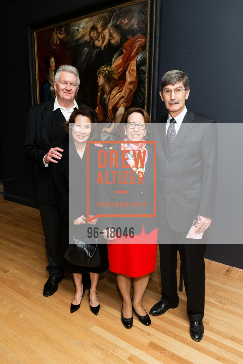Gary Whittenmeyer, Toni Whittenmeyer, Janine Catalano, Bill Gough, Early Rubens Donor Reception at the Legion of Honor, The Legion of Honor, April 4th, 2019, Photo #96-18046 Gary Whittenmeyer, Toni Whittenmeyer, Janine Catalano, Bill Gough, Photo #96-18046