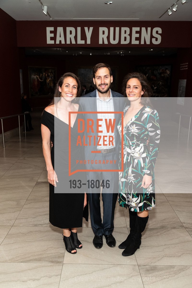 Nicole Levy, Jacob Celnik, Helen Hatch, Early Rubens Donor Reception at the Legion of Honor, The Legion of Honor, April 4th, 2019, Photo #193-18046 Nicole Levy, Jacob Celnik, Helen Hatch, Photo #193-18046