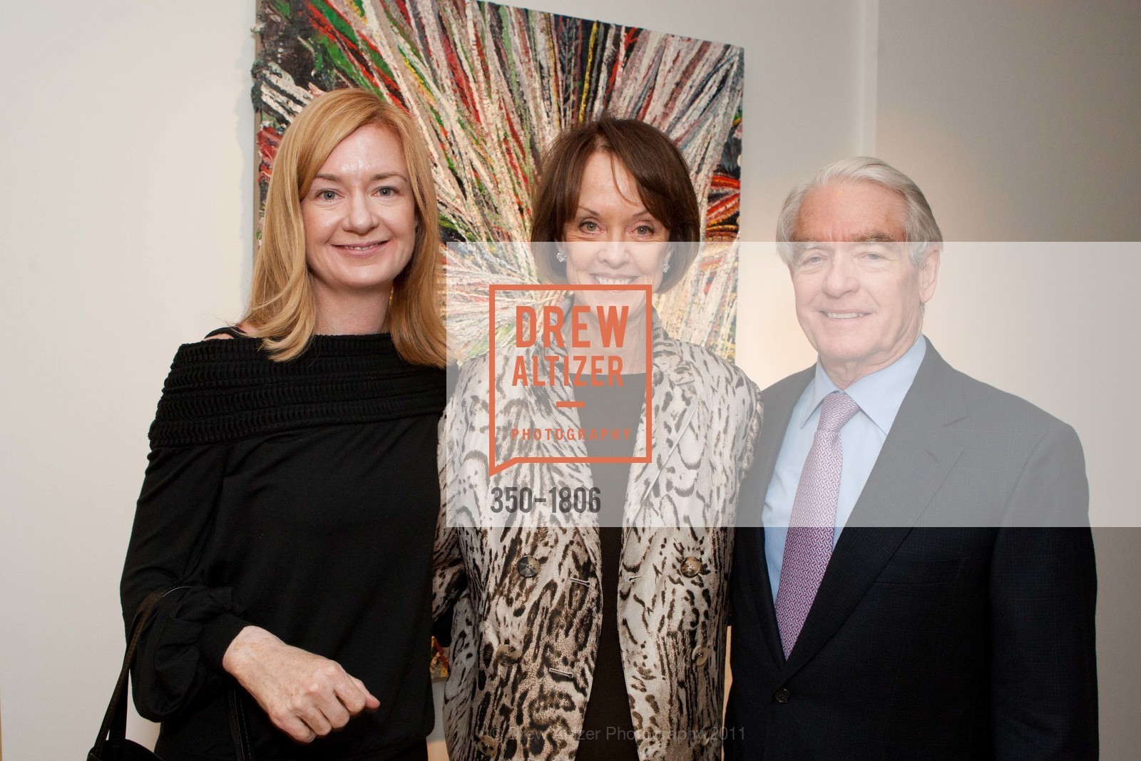 Katie Schwab, Helen Schwab, Charles Schwab, SFMOMA Preview of Art Auction 2011 at the Offices of ARTIS CAPITAL MANAGEMENT, US, February 2nd, 2011, Photo #350-1806 Katie Schwab, Helen Schwab, Charles Schwab, Photo #350-1806