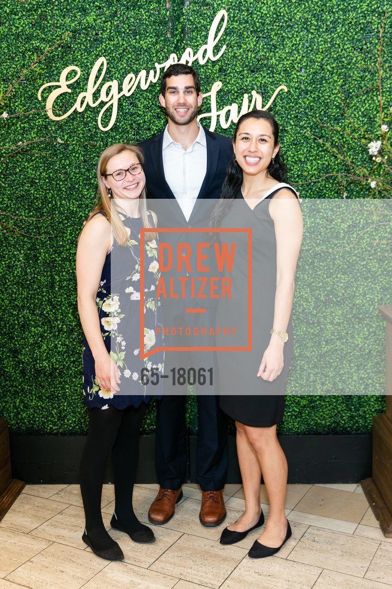 Ellen Buckingham, Matt Jarma, Jasmine Moledina, Edgewood Center Annual Fair Gala 2019, Bently Reserve. 301 Battery Street, April 4th, 2019, Photo #65-18061 Ellen Buckingham, Matt Jarma, Jasmine Moledina, Photo #65-18061
