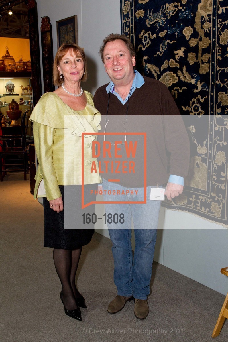 Elizabeth Lees, Robert Brandt, Preview Opening Gala of the ARTS OF THE PACIFIC SHOW At the Chong-Moon Lee Center for Asian Art and Culture, Festival Pavilion at Fort Mason, February 3rd, 2011, Photo #160-1808 Elizabeth Lees, Robert Brandt, Photo #160-1808
