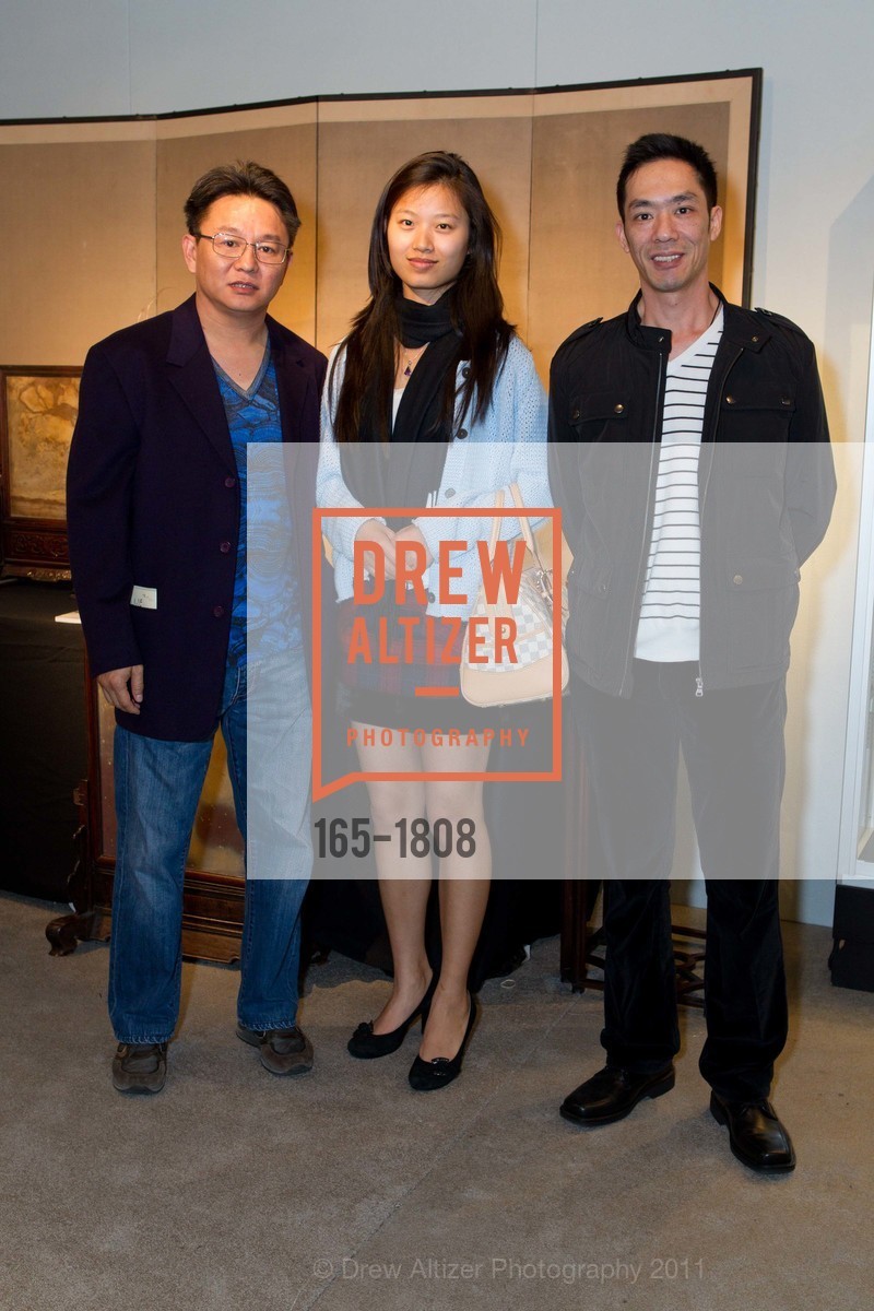 Calvin Wong, Yuxin Fa, Jason Hu, Preview Opening Gala of the ARTS OF THE PACIFIC SHOW At the Chong-Moon Lee Center for Asian Art and Culture, Festival Pavilion at Fort Mason, February 3rd, 2011, Photo #165-1808 Calvin Wong, Yuxin Fa, Jason Hu, Photo #165-1808