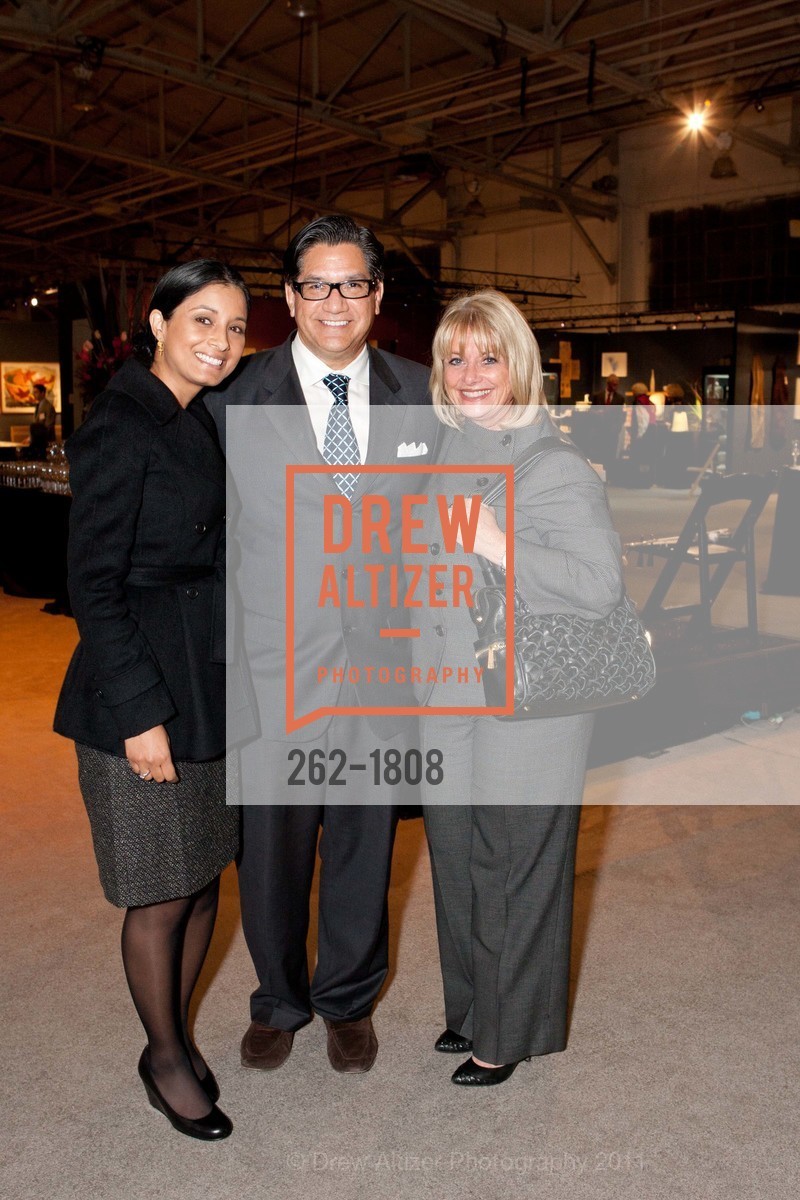 Agnes Gomes-Koizumi, Robert Nieto, Suzanne Furst, Preview Opening Gala of the ARTS OF THE PACIFIC SHOW At the Chong-Moon Lee Center for Asian Art and Culture, Festival Pavilion at Fort Mason, February 3rd, 2011, Photo #262-1808 Agnes Gomes-Koizumi, Robert Nieto, Suzanne Furst, Photo #262-1808