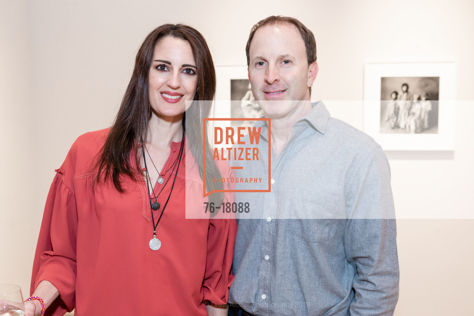 Paula Saslow, Scott Saslow, Pace Gallery Palo Alto's Opening Reception of Irving Penn 2019, Pace Palo Alto. 229 Hamilton Ave, April 10th, 2019, Photo #76-18088 Paula Saslow, Scott Saslow, Photo #76-18088