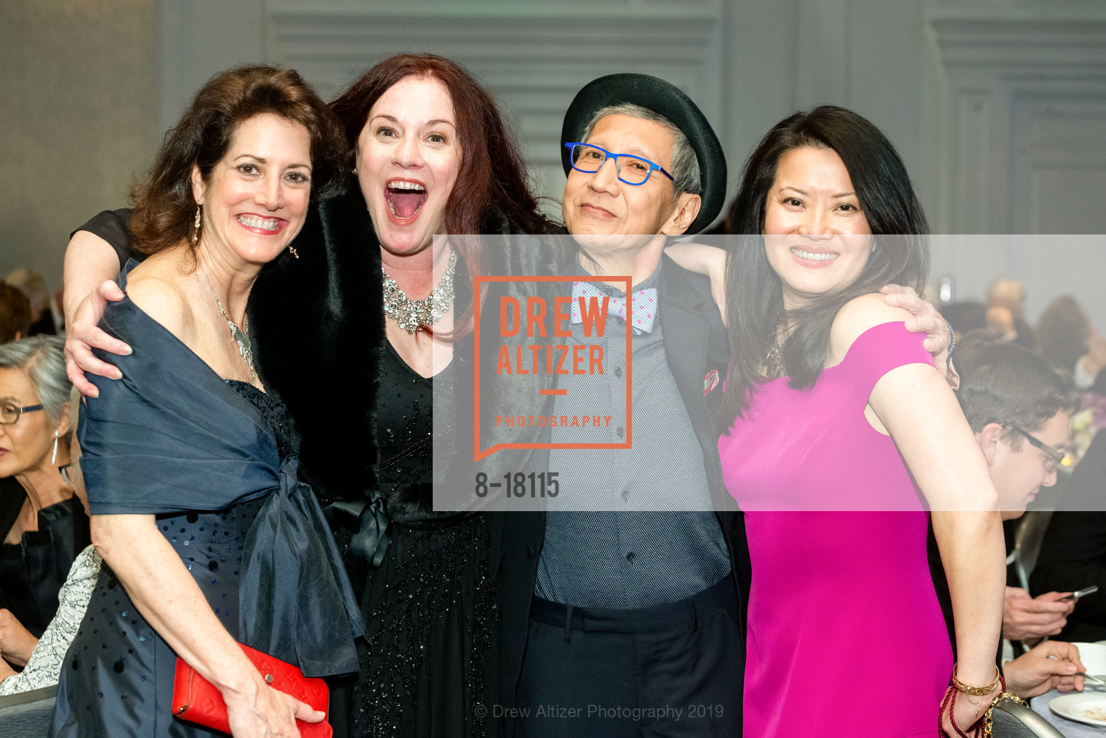 Jean Kellogg, Jennifer Neuherz, Bing Liem, Mae Le, Merola Spring Benefit Gala 2019: If I Were You, Ritz Carlton SF. 600 Stockton St, April 13th, 2019, Photo #8-18115 Jean Kellogg, Jennifer Neuherz, Bing Liem, Mae Le, Photo #8-18115