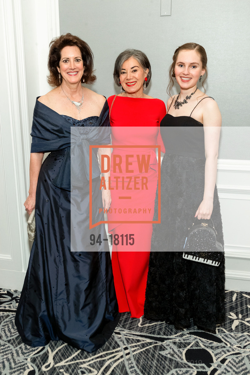 Jean Kellogg, Nafiseh Lindberg, Ashley Crawford, Merola Spring Benefit Gala 2019: If I Were You, Ritz Carlton SF. 600 Stockton St, April 13th, 2019, Photo #94-18115 Jean Kellogg, Nafiseh Lindberg, Ashley Crawford, Photo #94-18115