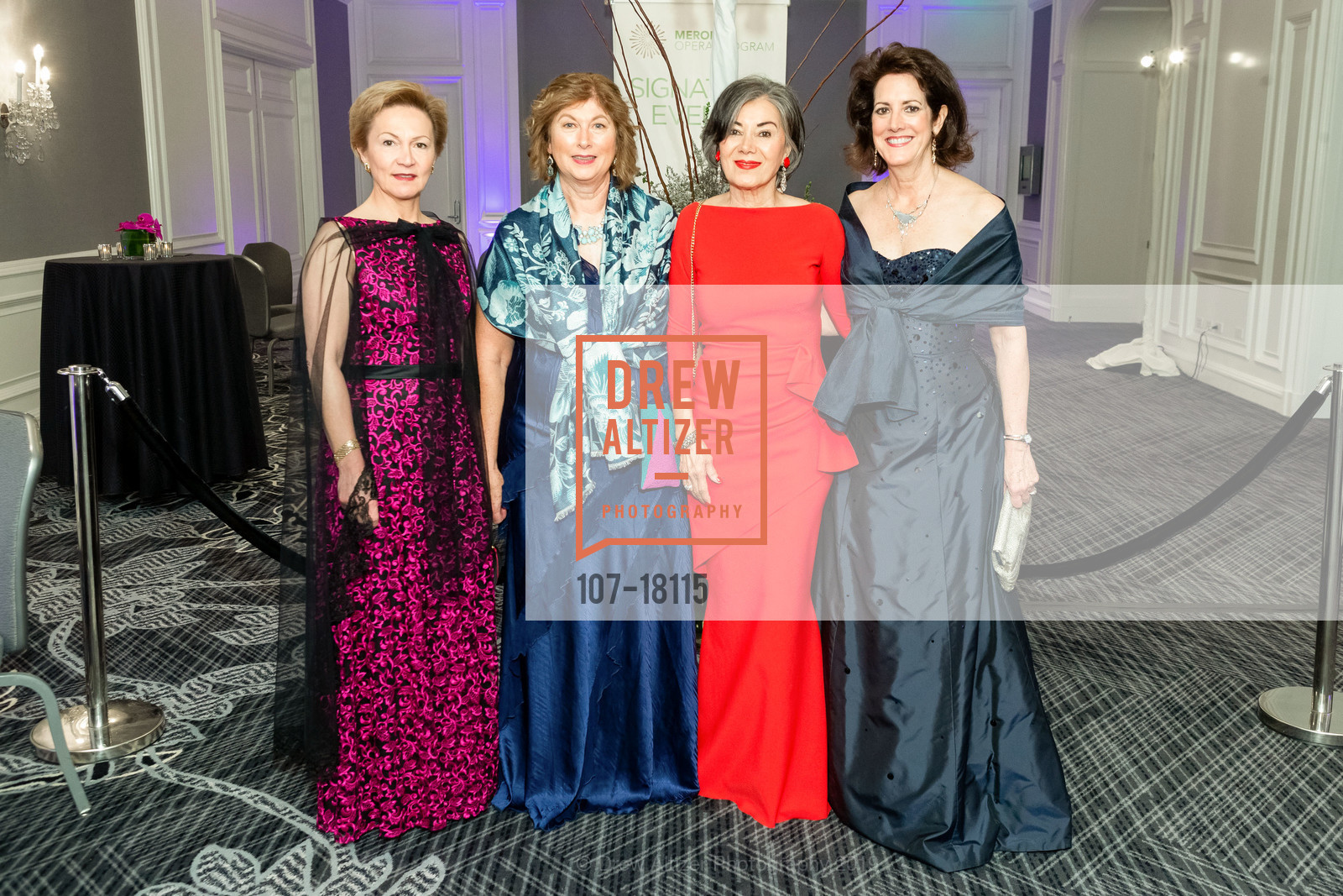 Beatrice Gomory, Mary Sue Bizzarri, Nafiseh Lindberg, Jean Kellogg, Merola Spring Benefit Gala 2019: If I Were You, Ritz Carlton SF. 600 Stockton St, April 13th, 2019, Photo #107-18115 Beatrice Gomory, Mary Sue Bizzarri, Nafiseh Lindberg, Jean Kellogg, Photo #107-18115