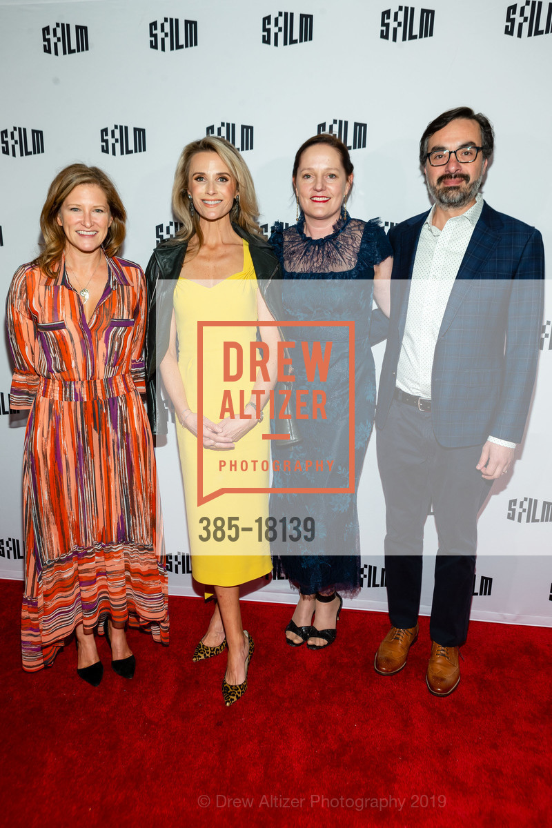 Amanda Mortimer, Jennifer Siebel Newsom, Jessica Congdon, Eric Holland, SFFILM Festival 2019 Red Carpet and Reception for 'The Great American Lie', SFFILM Festival Lounge. 111 Minna Street, April 15th, 2019, Photo #385-18139 Amanda Mortimer, Jennifer Siebel Newsom, Jessica Congdon, Eric Holland, Photo #385-18139