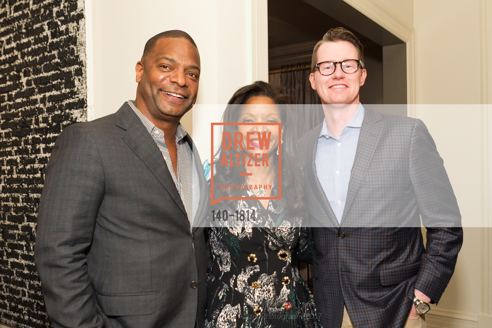 Eric Johnson, Pamela Joyner, Brian Harrison, Pamela Joyner Hosts SF State College of Ethnic Studies, Private Residence. 18 Presidio Terrace, January 13th, 2017, Photo #140-1814 Eric Johnson, Pamela Joyner, Brian Harrison, Photo #140-1814
