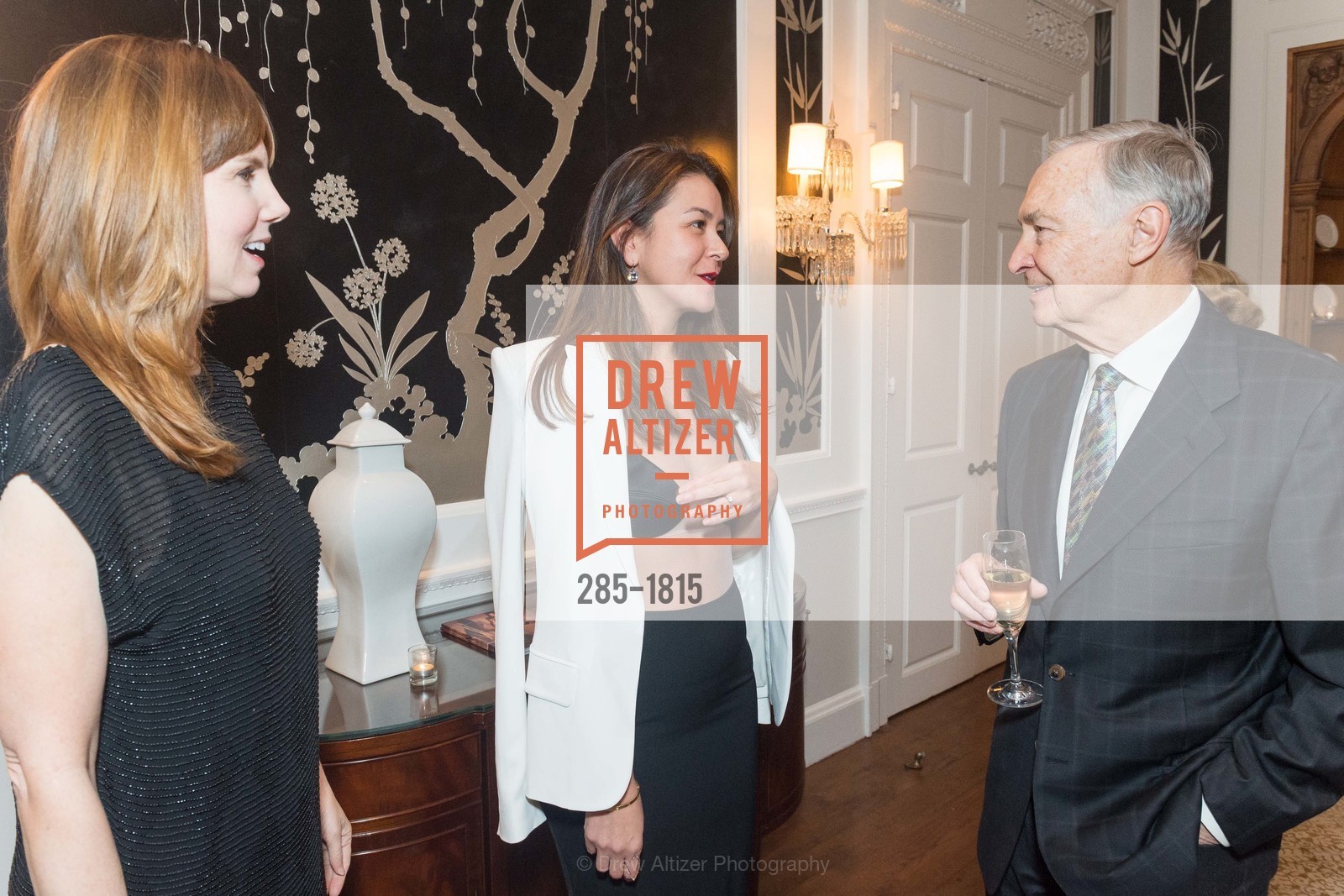 Brenda Leff, Phoebe Mireles, David Cox, San Francisco Ballet Gala Patron Party Hosted by La Perla, Fairmont Hotel, Penthouse. 950 Mason St, Photo #285-1815 Brenda Leff, Phoebe Mireles, David Cox, Photo #285-1815