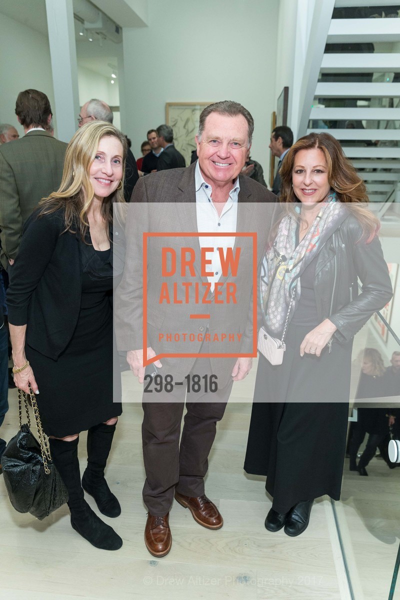 Jane Siegal, Bob van Breda, Victoria Lauren Miller, Berggruen Gallery Opening: The Human Form, Berggruen Gallery. 2525 Van Ness St, January 12th, 2017, Photo #298-1816 Jane Siegal, Bob van Breda, Victoria Lauren Miller, Photo #298-1816