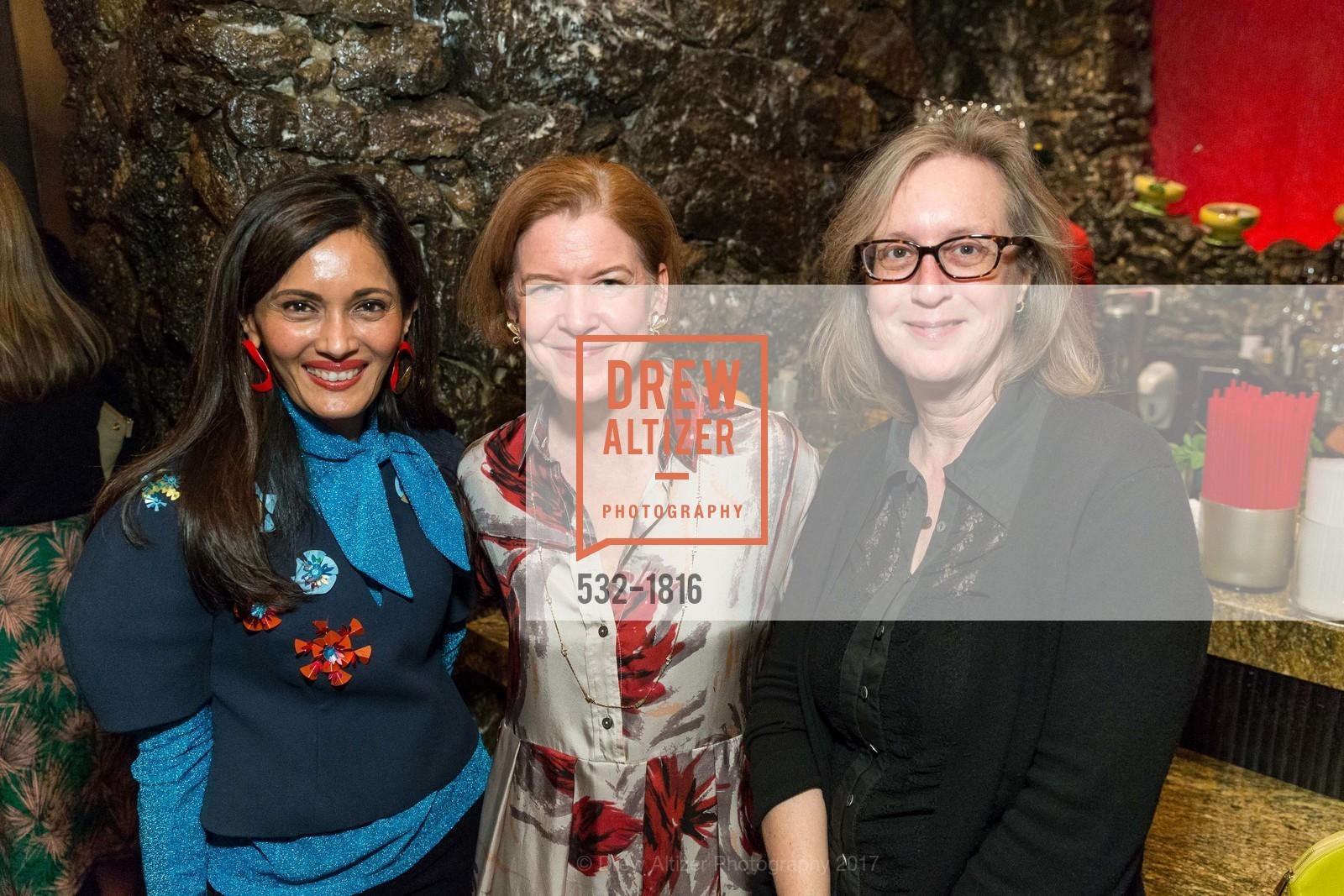 Komah Shah, Allison Whiting, Janet Bishop, Berggruen Gallery Opening: The Human Form, Berggruen Gallery. 2525 Van Ness St, January 12th, 2017, Photo #532-1816 Komah Shah, Allison Whiting, Janet Bishop, Photo #532-1816