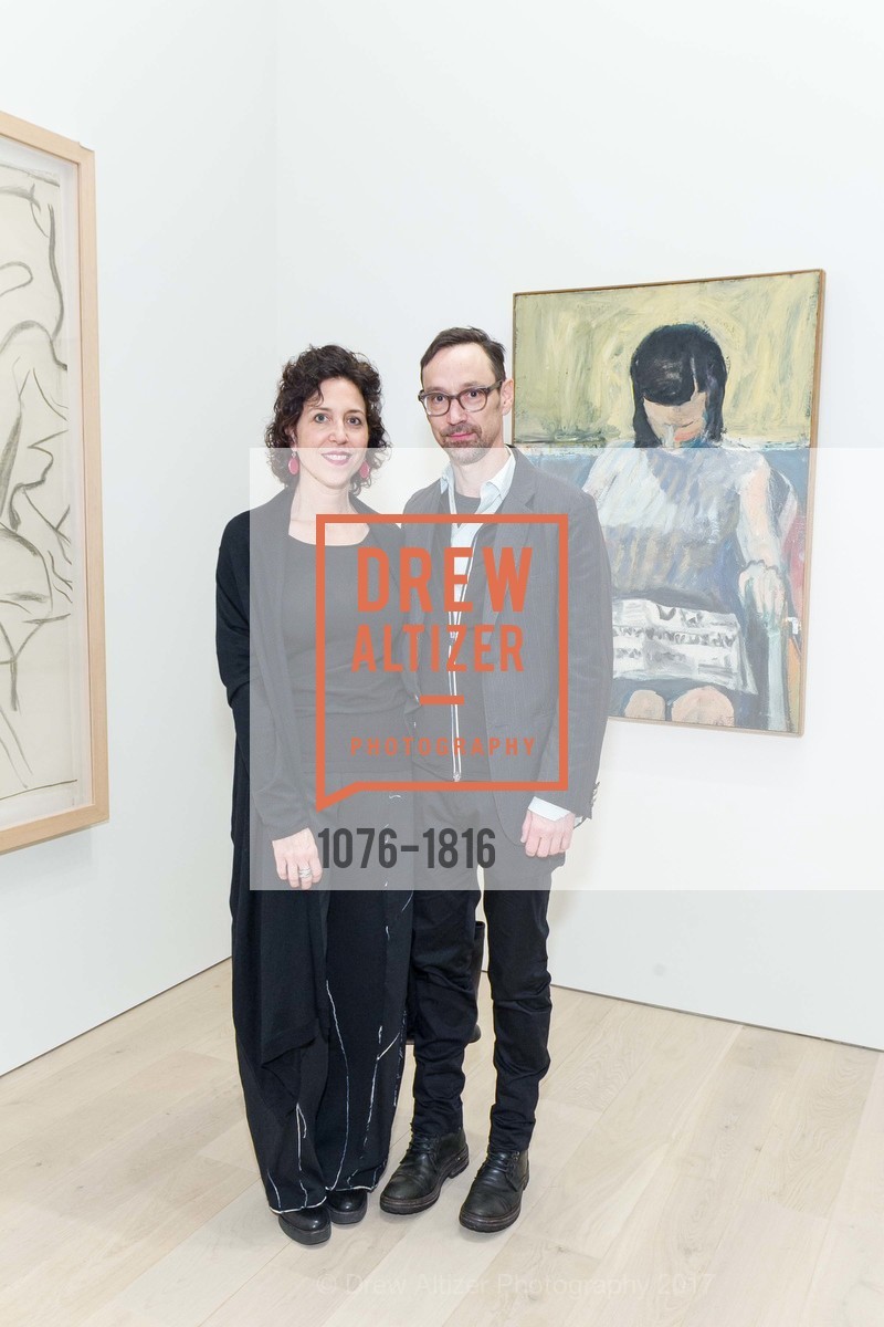 Elizabeth Logan Harris, Mark Fox, Berggruen Gallery Opening: The Human Form, Berggruen Gallery. 2525 Van Ness St, January 12th, 2017, Photo #1076-1816 Elizabeth Logan Harris, Mark Fox, Photo #1076-1816