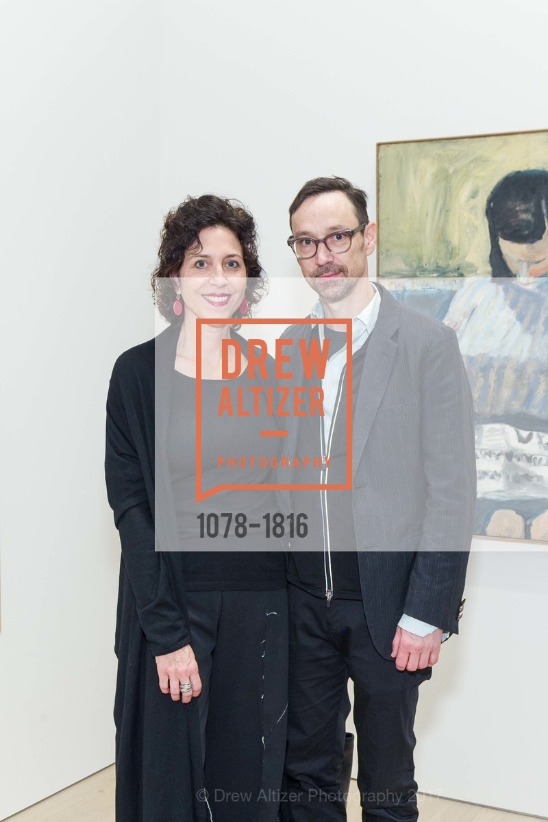 Elizabeth Logan Harris, Mark Fox, Berggruen Gallery Opening: The Human Form, Berggruen Gallery. 2525 Van Ness St, January 12th, 2017, Photo #1078-1816 Elizabeth Logan Harris, Mark Fox, Photo #1078-1816