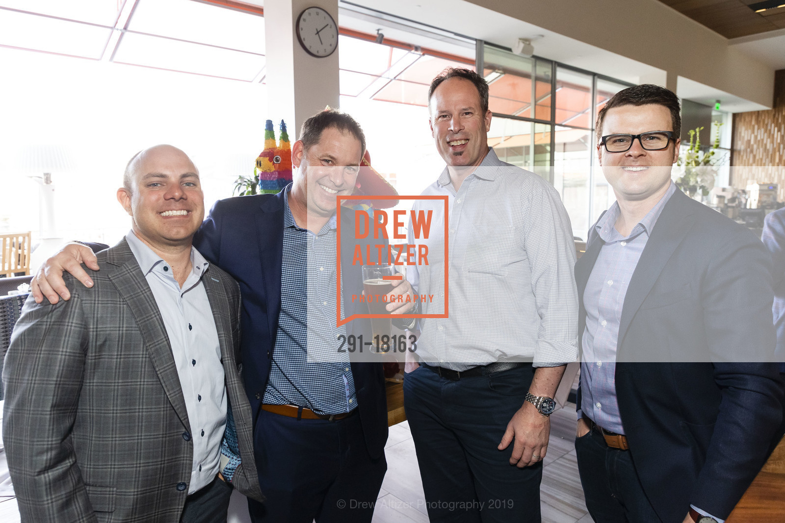 Mark Diaz, Seth Catalli, Mike Thompson, Kyle McLain, 2019 SAP West Partner Summit, SAP Academy. 2700 Camino Ramon, April 16th, 2019, Photo #291-18163 Mark Diaz, Seth Catalli, Mike Thompson, Kyle McLain, Photo #291-18163
