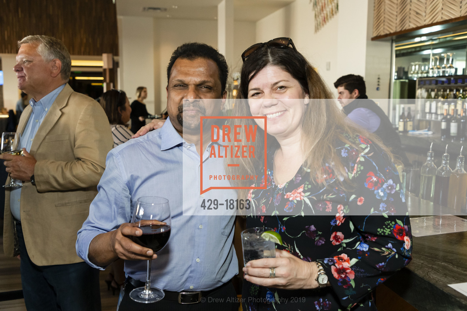 Sunil Gandhi, Karen Palmquist, 2019 SAP West Partner Summit, SAP Academy. 2700 Camino Ramon, April 16th, 2019, Photo #429-18163 Sunil Gandhi, Karen Palmquist, Photo #429-18163