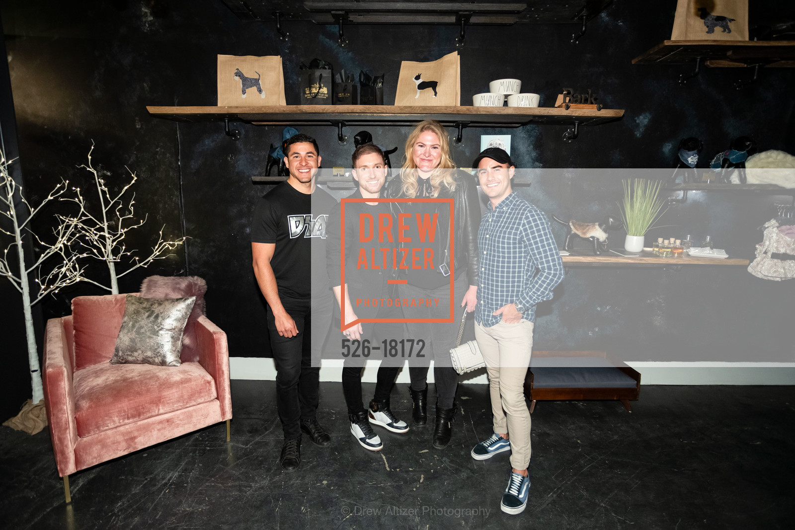Marco Carvajal, Cameron Silva, Kim Bentson Kauth, Matthe Simon, Doggystyle Grand Opening 2019, Doggystyle. 3929 24th St, Photo #526-18172 Marco Carvajal, Cameron Silva, Kim Bentson Kauth, Matthe Simon, Photo #526-18172