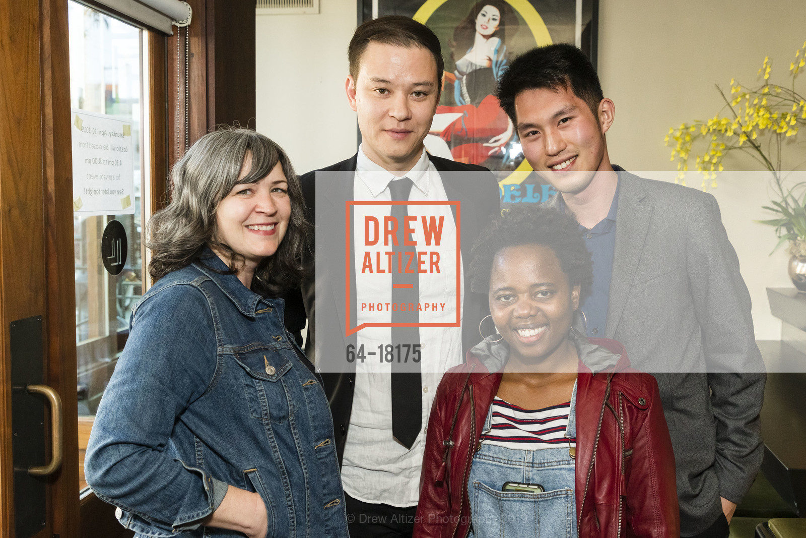 Carrie Cottini, Vince Johnson, Will Jang, Sue Ellen Chitunya, SFFILM Festival 2019 Screening of HALSTON at SFMOMA with Designer Naeem Khan, SFMOMA, April 21st, 2019, Photo #64-18175 Carrie Cottini, Vince Johnson, Will Jang, Sue Ellen Chitunya, Photo #64-18175
