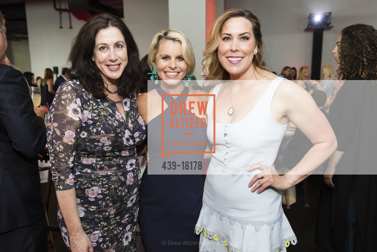 Christine Pelosi, Adrienne Elrod, Patty Padilla, Environmental Working Group 10th Annual Earth Dinner, City View at the Metreon. 135 4th Street, April 23rd, 2019, Photo #439-18178 Christine Pelosi, Adrienne Elrod, Patty Padilla, Photo #439-18178